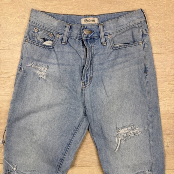Madewell The Perfect Summer Jean - Light Blue Distressed - Picture 5 of 8